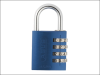 ABUS 145/40 40mm Aluminium Combination Padlock Blue 49523 1