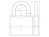 ABUS 54TI/50 Titalium Padlock 50mm Carded 2