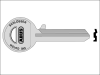 ABUS 85/70 Left Hand Key Blank 1