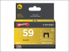 Arrow T59 Insulated Staples Black 6 x 6mm Box 300 1