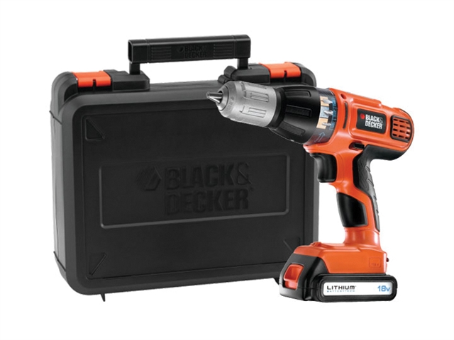 Black & Decker ASL188K Autoselect Hammer Drill 18 Volt 1 x 1.3Ah Li-Ion 18V 1