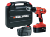 Black & Decker EPC188BK Cordless Combi Hammer Drill 18 Volt 2 x 1.2Ah NiCd 18V 1