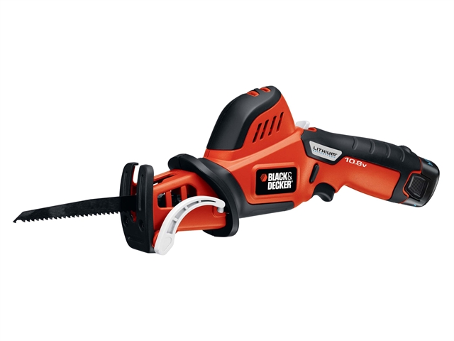 Black & Decker GKC 108 Cordless Reciprocating Saw Branch Clamp 10.8 Volt 1 x 1.3Ah Li-Ion 10.8V 1