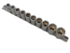 BlueSpot Tools Sockets On Rail Set of 10 Metric 1/2in Drive 1