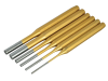 BlueSpot Tools Gold Pin Punch Set of 6 1