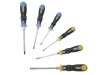 Bahco 202.021 Tekno+ Through Shank Screwdriver Set 6 Piece SL/PZ 1