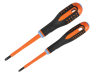 Bahco Insulated ERGO™ Combi Screwdriver Twin Pack PZ1/SL5 & PZ2/SL6 1