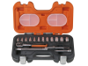 Bahco S160 Socket Set of 16 Metric & AF 1/4in Drive 1