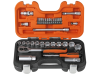 Bahco S330 Socket Set of 34 Metric 1/4in & 3/8in Drive 1