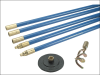 Bailey 1323 Lockfast 3/4in Drain Rod Set 2 Tools 1