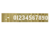 C H Hanson Brass Stencil Set Numbers 2in 15 Piece Set 1