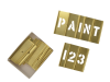 C H Hanson Brass Stencils Letters/Numbers 1in 45 Piece Set 1
