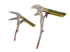 C H Hanson Automatic Locking Pliers Set of 2 180mm  & 250mm Mixed Jaw Soft Grip 2