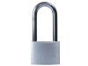DEFENDER Aluminium Padlock Keyed Alike Long Shackle 40mm 1
