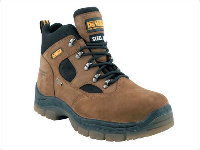 DEWALT Challenger Gore-Tex Lined Waterproof Hiker Boots Brown UK 10 Euro 44 1