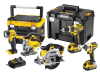 DEWALT DCK550M3T 5 Piece Cordless Kit in 2 x TSTAK 18 Volt 3 x 4.0Ah Li-Ion 18V 1