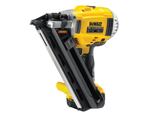 DEWALT DCN690M XR Cordless Angled Nailer 18 Volt 2 x 4.0Ah Li-Ion 18V 1