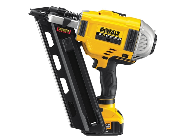 DEWALT DCN690M XR Cordless Angled Nailer 18 Volt 2 x 4.0Ah Li-Ion 18V 2