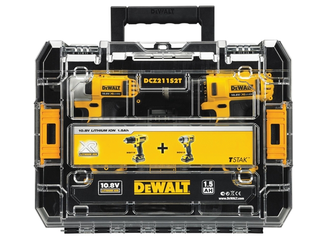 DEWALT DCZ211S2T TSTAK Twin Pack 10.8 Volt 2 x 1.5Ah Li-Ion 10.8V 2