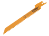 DEWALT Sabre Blade Fine Fast Cuts & Curve Cutting in Wood 152mm Pack of 5 1