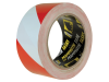 Everbuild PVC Hazard Tape Red / White 50mm x 33m 1