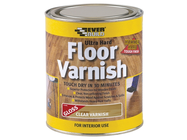 Everbuild Ultra Hard Floor Varnish 750ml 1