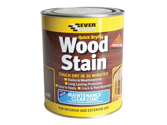 Everbuild Wood Stain Maintenance Clear Coat 250ml 1