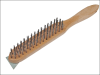 Faithfull 680/4S Heavy-Duty Scratch Brush with Scraper - 4 Row 1