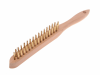 Faithfull 680/B2 Brass Wire Scratch Brush - 2 Row 1