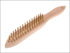 Faithfull 680/B4 Brass Wire Scratch Brush - 4 Row 1