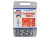 Faithfull Aluminium Rivets 3.2mm x 6mm Short Pre-Pack of 100 1