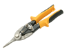 Faithfull Yellow Compound Aviation Snips Straight Cut 250mm 1