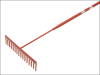 Faithfull 16 Flat Teeth Asphalt Rake - Tubular Shaft 1