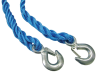 Faithfull Tow Rope 4m Metal Hooks 2 Tonne 2