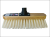 Faithfull Broom Head Soft Cream PVC Bristle 300mm (12in) Threaded Socket 1