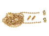 Faithfull Brass Ball Chain Kit 1m Polished Brass 1