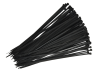 Faithfull Cable Ties Black 300mm X 4.8mm Pack of 100 2