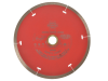 Faithfull Diamond Tile Blade Red Continuous Rim 150mm x 22.2mm 1