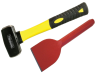 Faithfull Club Hammer Fibreglass Handled 1.13kg (2.1/2lb) + Brick Bolster 75mm (3in) 1