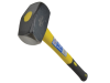 Faithfull Club Hammer 1.81kg (4lb) - Long Shaft Fibreglass Handled 1