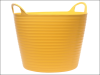 Faithfull Heavy-Duty Polyethylene Flex Tub 15 Litres Yellow 1