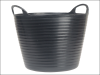 Faithfull Heavy-Duty Polyethylene Flex Tub 42 Litres Black 1