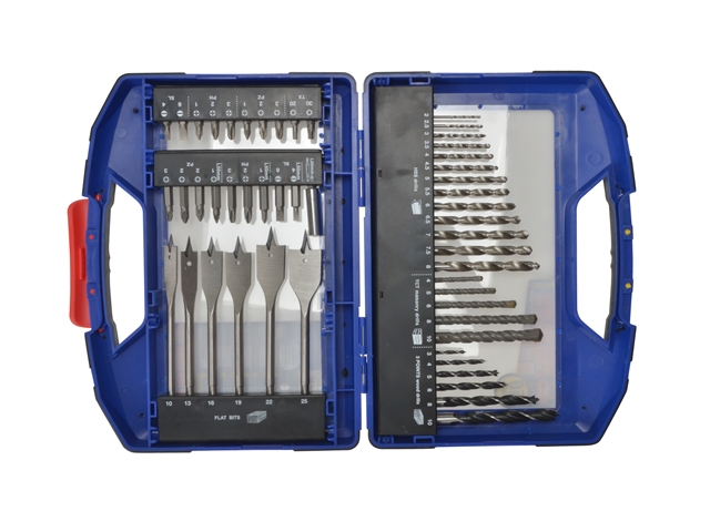 Faithfull MPSET Set of 50 Drill Bits for HSS, Wood, Masonry & Screwdriver Bits 3