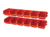 Faithfull 12 Plastic Storage Bins with Wall Mounting Rails 3