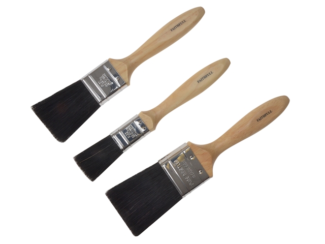 Faithfull Contract Paint Brush Set of 3 (25, 38 & 50mm) 1