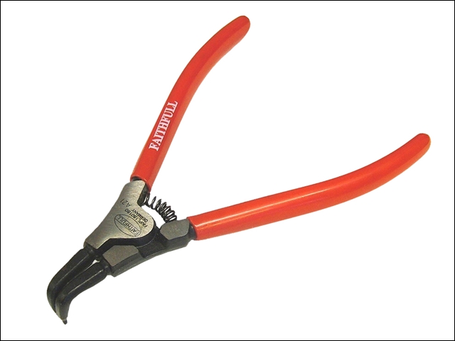 Faithfull External Bent Circlip Pliers - 180mm 1