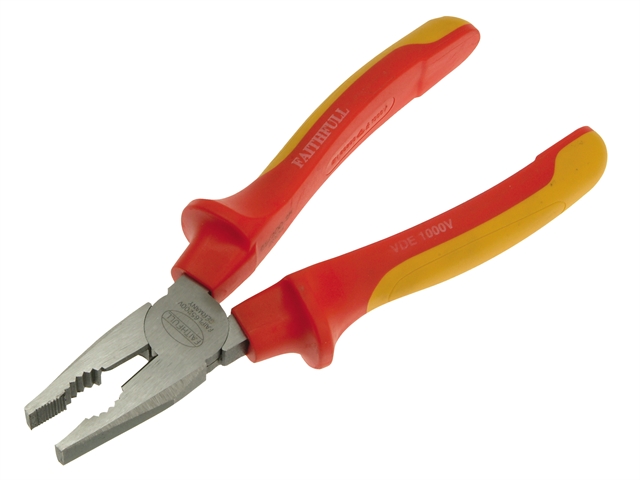 Faithfull Certified Insulated Combination Pliers VDE 200mm 1