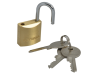 Faithfull Brass Padlock 20mm 3 Keys 5