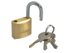 Faithfull Brass Padlock 25mm 3 Keys 5