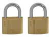 Faithfull Brass Padlock Keyed Alike 2 x 40mm 1